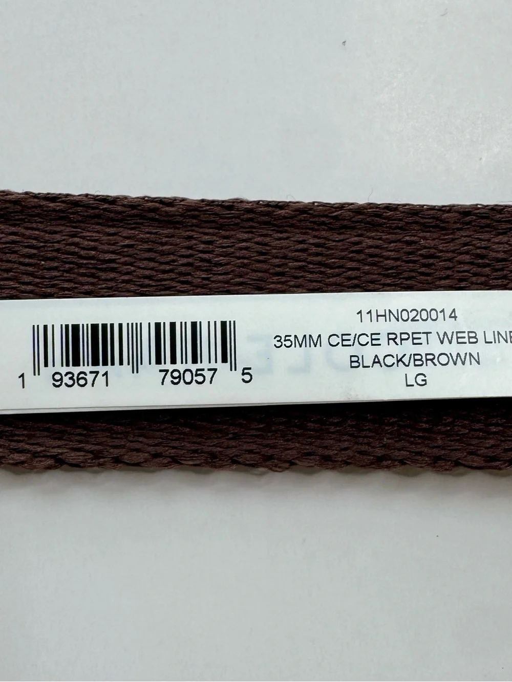 Cole Haan Black and Brown Leather Reversible Belt with Polished Buckle